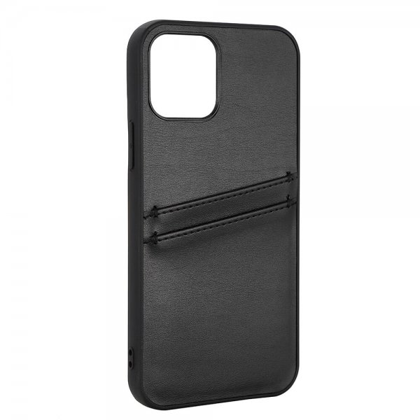 - iPhone 12/iPhone 12 Pro - Skal - Backcover with Card Slots - Svart