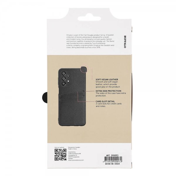 - Samsung Galaxy A23 5G - Skal - Backcover with Card Slots - Svart