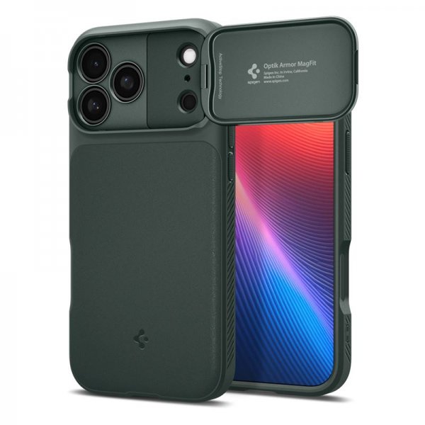 - iPhone 17 Pro Max - Skal - Optik Armor MagFit - Abyss Green