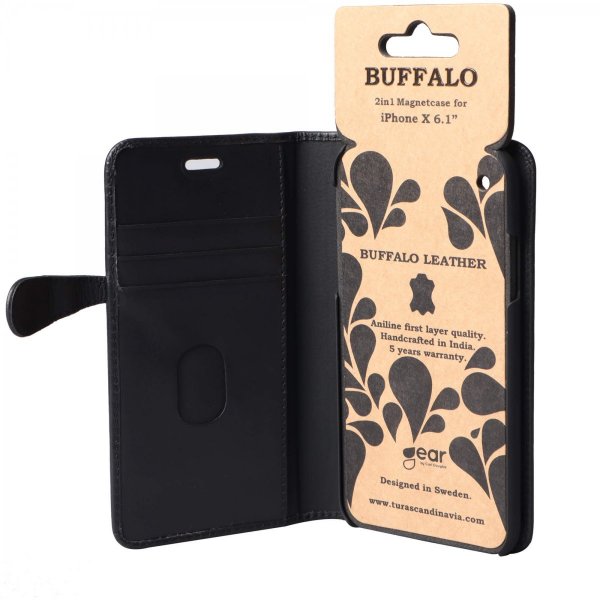 - iPhone Xr - Fodral - 2in1 Magnet Case - Svart