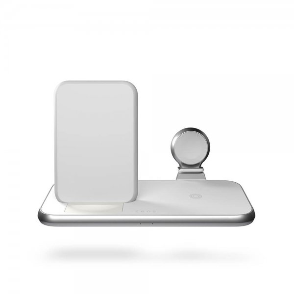 4 in 1 Stand+Watch Wireless Charger Aluminium Vit