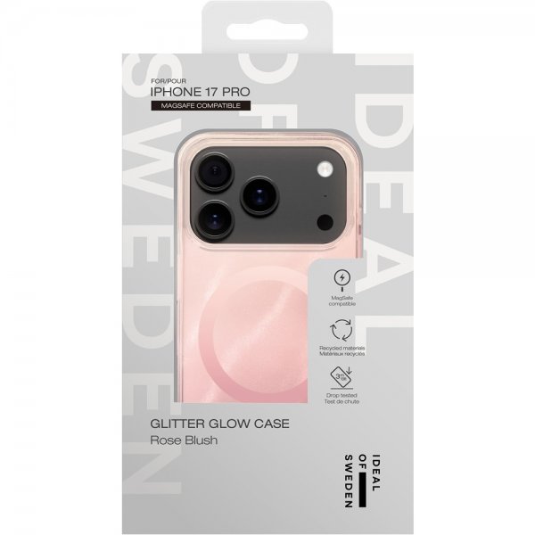 - iPhone 17 Pro - Skal - Clear Case MagSafe - Rose Blush