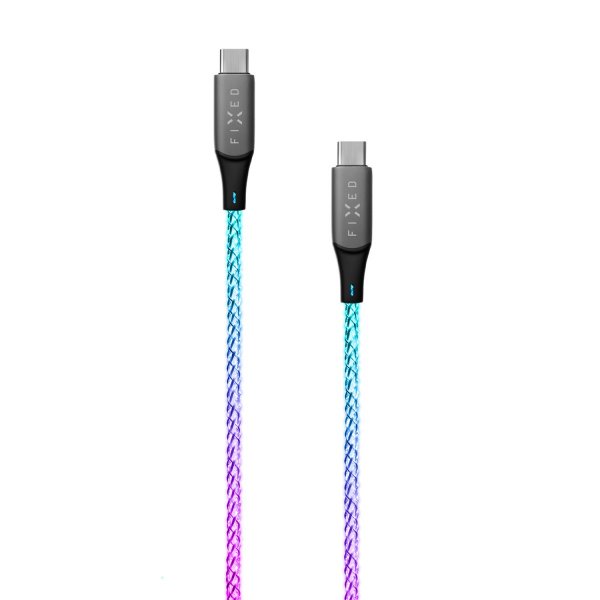 - Kabel - Glowing RGB LED - USB-C/USB-C 1.2m