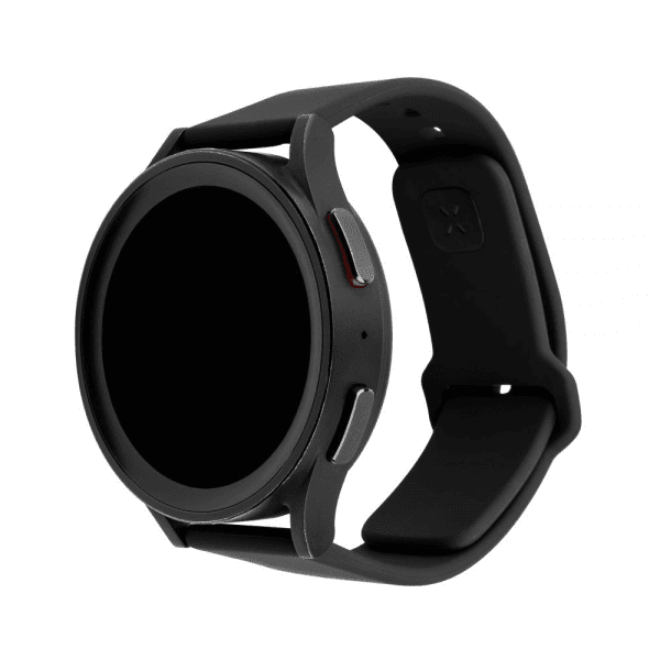 - Samsung Galaxy Watch 20mm - Armband - Silicone Sporty Strap - Svart
