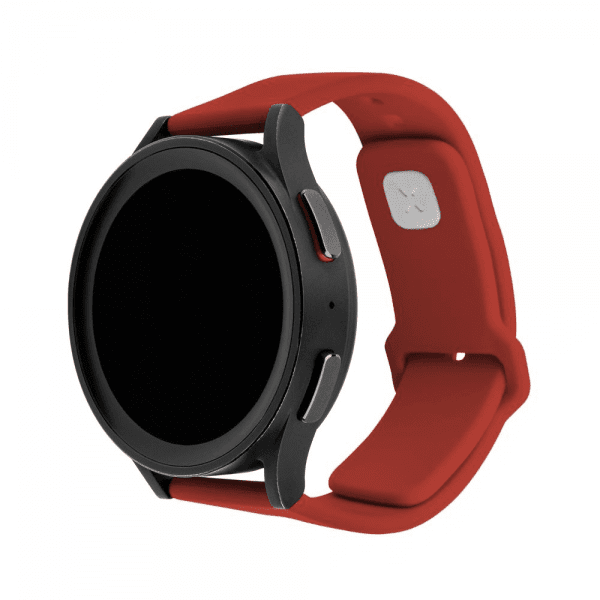 - Samsung Galaxy Watch 20mm - Armband - Silicone Sporty Strap - Röd