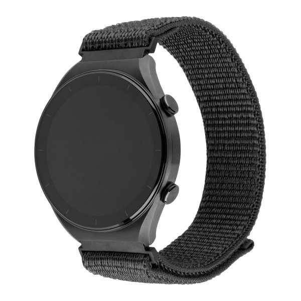 - Samsung Galaxy Watch 22mm - Armband - Nylon Sporty Strap - Grå