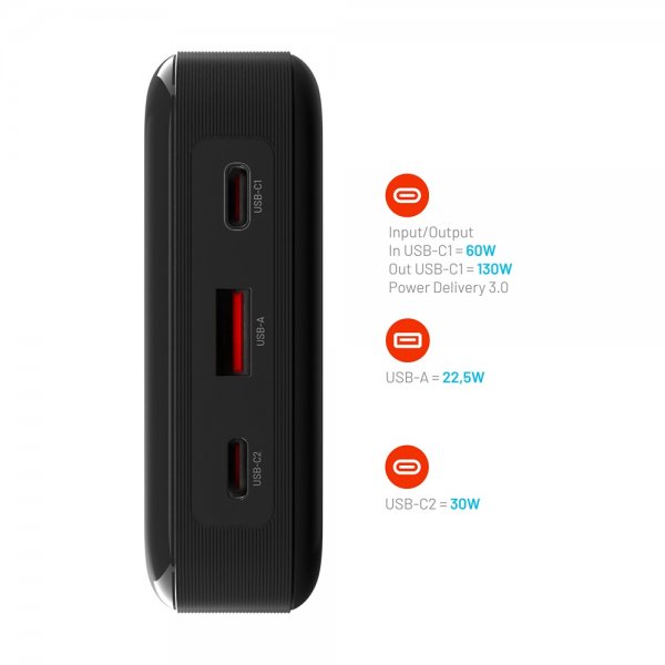 - Powerbank - Zen 20 Pro - 20 000 mAh 130W