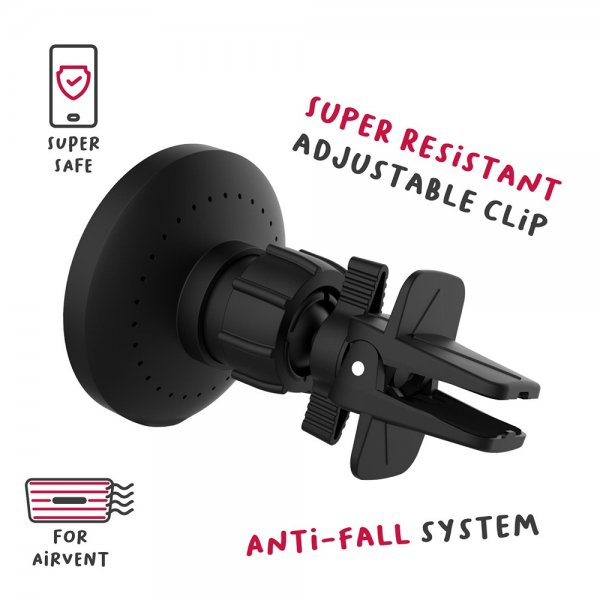 - Bilhållare - Car Holder with Wireless Charger 15W MagSafe