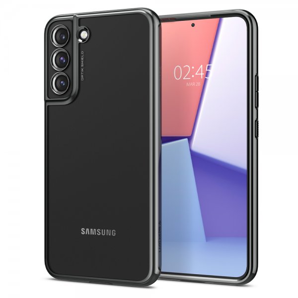 - Samsung Galaxy S22 Plus - Skal - Optik Crystal - Chrome Gray