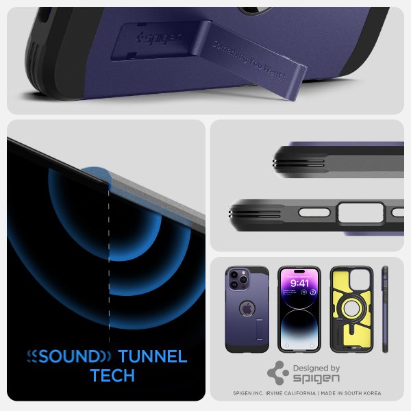 - iPhone 14 Pro Max - Skal - Tough Armor MagFit - Deep Purple