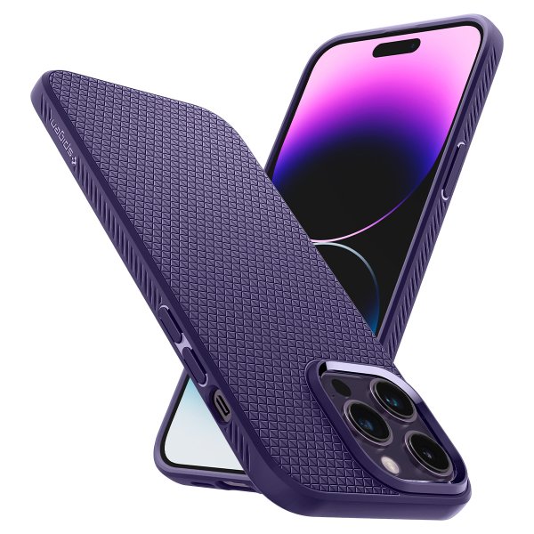 - iPhone 14 Pro - Skal - Liquid Air - Deep Purple