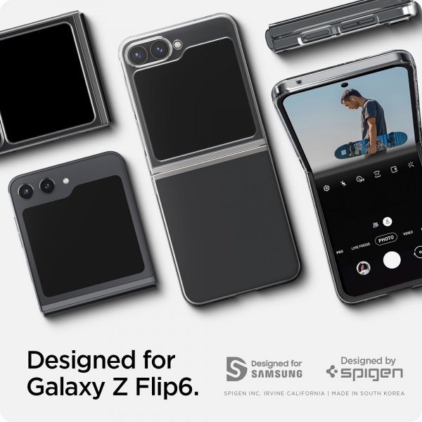 - Samsung Galaxy Z Flip 6/Galaxy Z Flip 7 FE - Skal - Air Skin - Crystal Clear