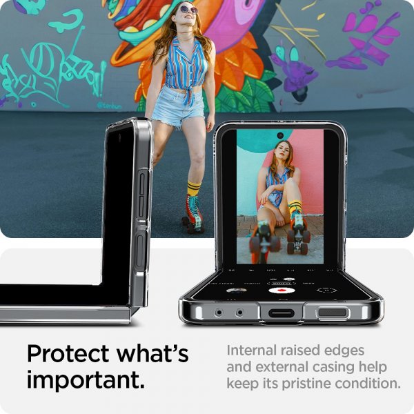 - Samsung Galaxy Z Flip 6/Galaxy Z Flip 7 FE - Skal - Air Skin - Crystal Clear