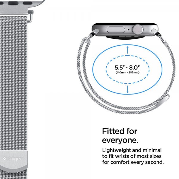 - Apple Watch 38/40/41/42mm - Armband - Metal Band - Silver