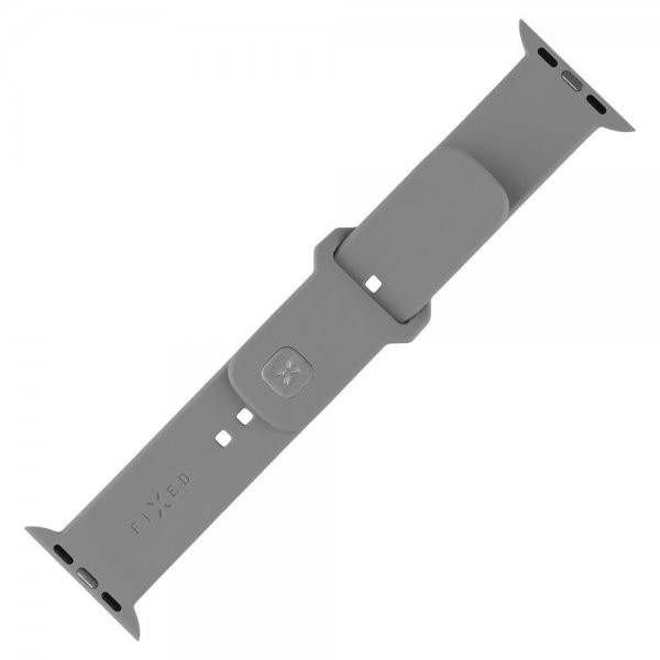 - Apple Watch 38/40/41/42mm - Armband - Silicone Sporty Strap - Grå