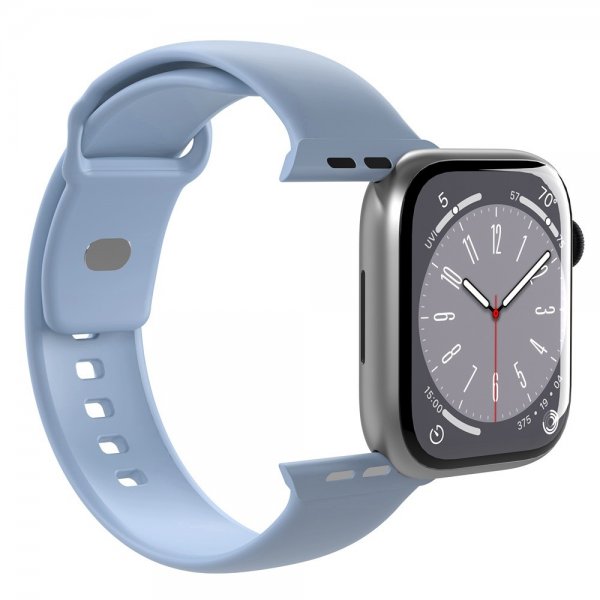 - Apple Watch 38/40/41/42mm - Armband - Powder Blue - ICON Silicone Band