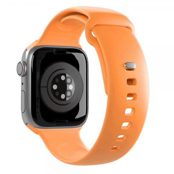 - Apple Watch 44/45/46mm/Ultra 1/2 49mm - Armband - Apricot - ICON Silicone Band