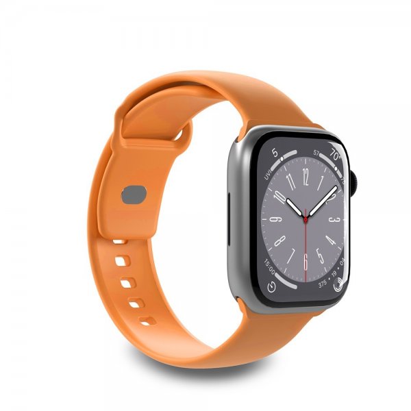 - Apple Watch 44/45/46mm/Ultra 1/2 49mm - Armband - Apricot - ICON Silicone Band
