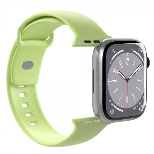 - Apple Watch 44/45/46mm/Ultra 1/2 49mm - Armband - Matcha Green - ICON Silicone Band