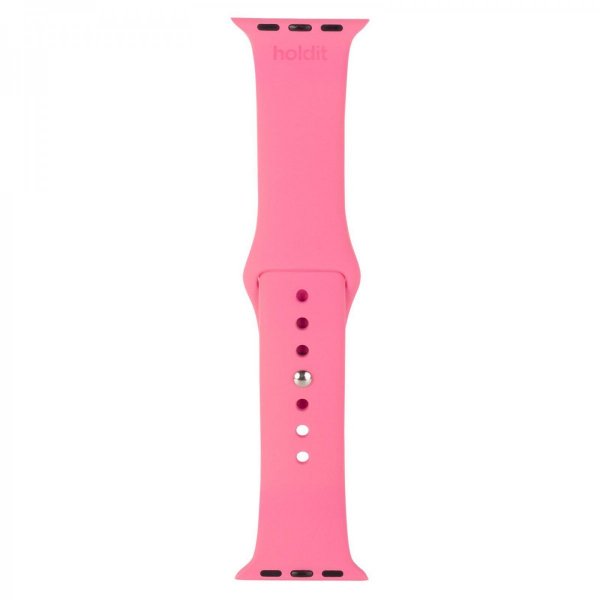 - Apple Watch 44/45/46mm/Ultra 1/2 49mm - Armband - Bright Pink - Silikon
