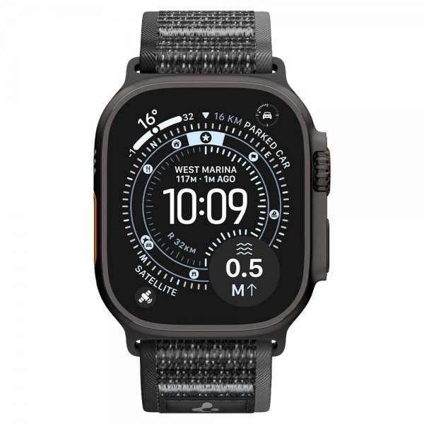 - Apple Watch 44/45/46mm/Ultra 49mm - Armband - Athlex Air 2 - Active Black Gray