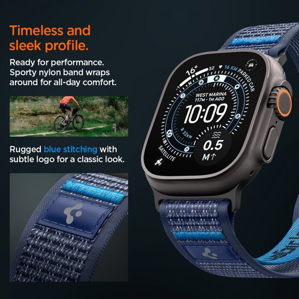 - Apple Watch 44/45/46mm/Ultra 49mm - Armband - Athlex Air 2 - Active Navy