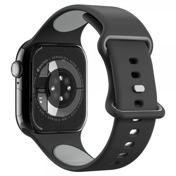 - Apple Watch 44/45/46mm/Watch Ultra 49mm - Armband - Nano Pop - Black Sesame