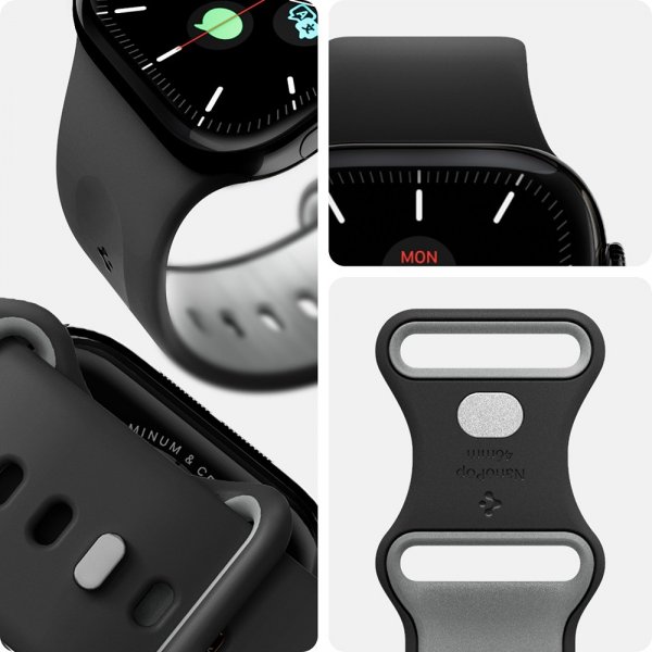- Apple Watch 44/45/46mm/Watch Ultra 49mm - Armband - Nano Pop - Black Sesame