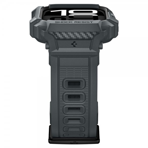 - Apple Watch 46mm (Series 10/11) - Armband & Skal - Rugged Armor Pro 2 - Dark Gray