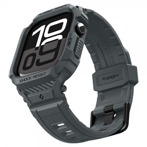 - Apple Watch 46mm (Series 10/11) - Armband & Skal - Rugged Armor Pro 2 - Dark Gray