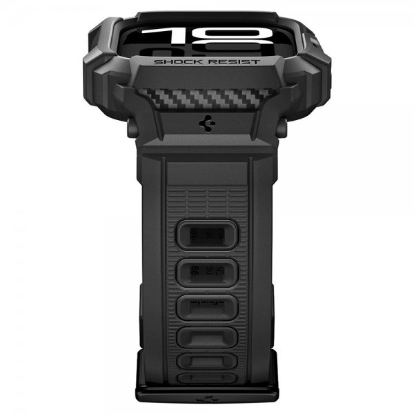 - Apple Watch 46mm (Series 10/11) - Armband & Skal - Rugged Armor Pro 2 - Matte Black