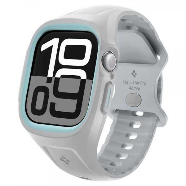 - Apple Watch 46mm (Series 10/11) - Skal & Armband - Liquid Air Pro - Grå