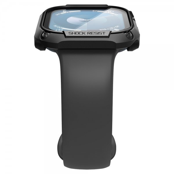 - Apple Watch 46mm (Series 10/11) - Skal & Skärmskydd - Tough Armor - Svart