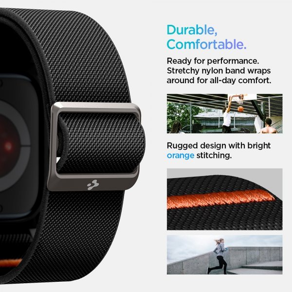 - Apple Watch 46mm (Series 10/11) - Skal & Armband - Lite Fit Pro - Matte Black
