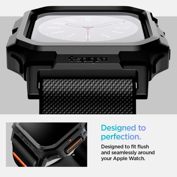 - Apple Watch 46mm (Series 10/11) - Skal & Armband - Lite Fit Pro - Matte Black