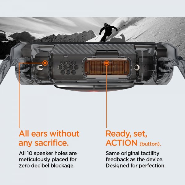 - Apple Watch Ultra 49mm - Armband & Skal - Rugged Armor Pro - Space Crystal