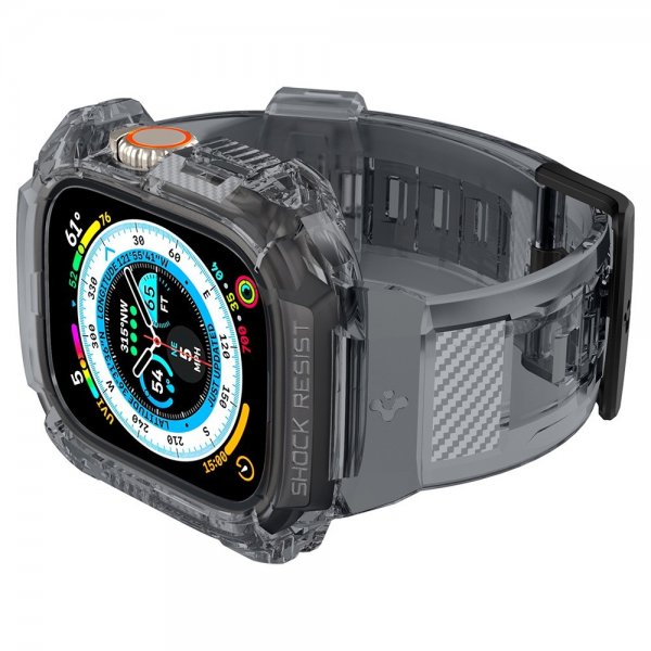 - Apple Watch Ultra 49mm - Armband & Skal - Rugged Armor Pro - Space Crystal