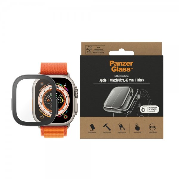 - Apple Watch Ultra 1 49mm/Apple Watch Ultra 2 49mm - Skal & Skärmskydd - Svart - Full Body Protection