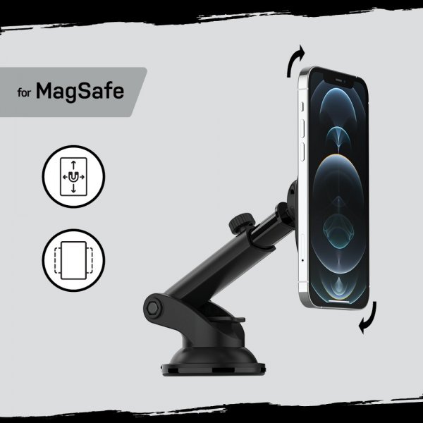 - Bilhållare - Car Dash & Windshield Mount MagSafe - Svart