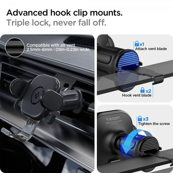 - Bilhållare - OneTap Universal Air Vent UTS12 - Svart