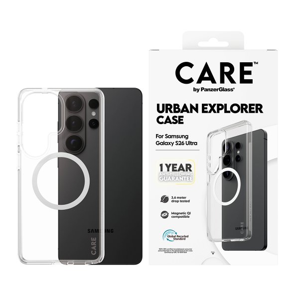 - Samsung Galaxy S26 Ultra - Skal - Urban Explorer MagSafe - Transparent