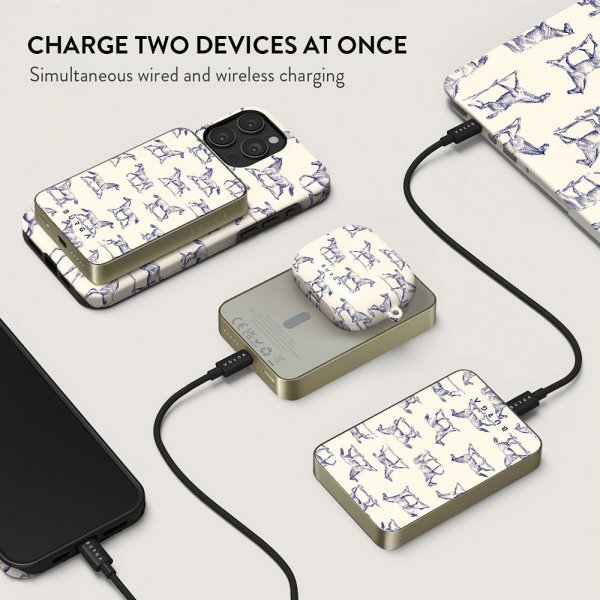 - Powerbank - MagSafe 5000 mAh - Derby Race - Gold