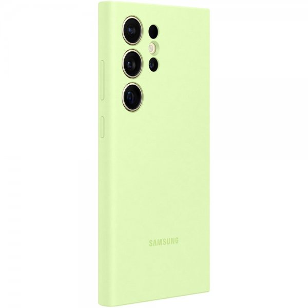 - Samsung Galaxy S24 Ultra - Skal - Silicone Case - Light Green
