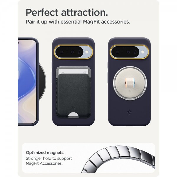 - Google Pixel 10/Pixel 10 Pro - Skal - Nano Pop MagFit - Blueberry Navy