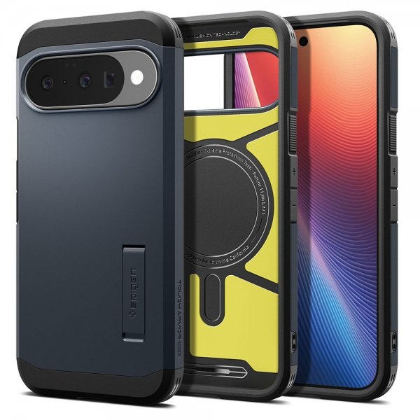 - Google Pixel 10/Pixel 10 Pro - Skal - Tough Armor MagFit - Metal Slate