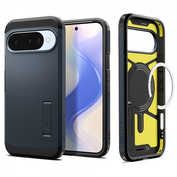 - Google Pixel 10/Pixel 10 Pro - Skal - Tough Armor MagFit - Metal Slate