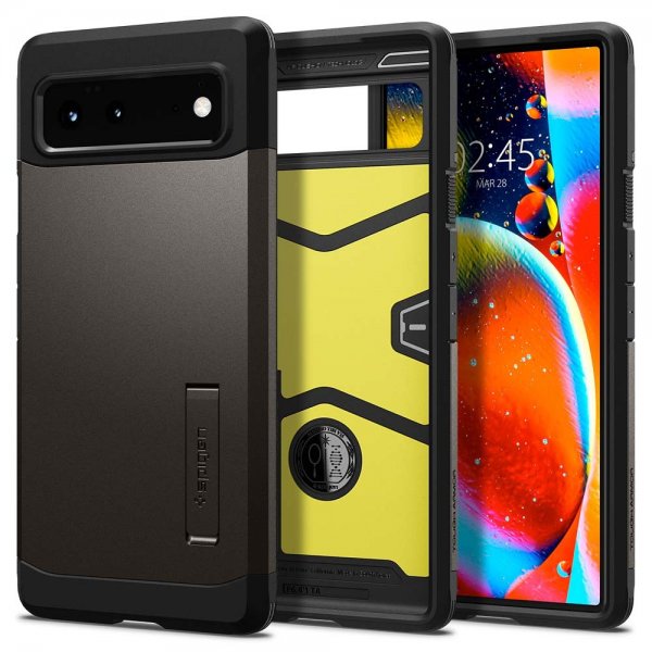 - Google Pixel 6 - Skal - Tough Armor - Gunmetal