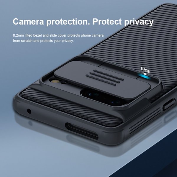 - Google Pixel 7 - Skal - CamShield Pro - Svart