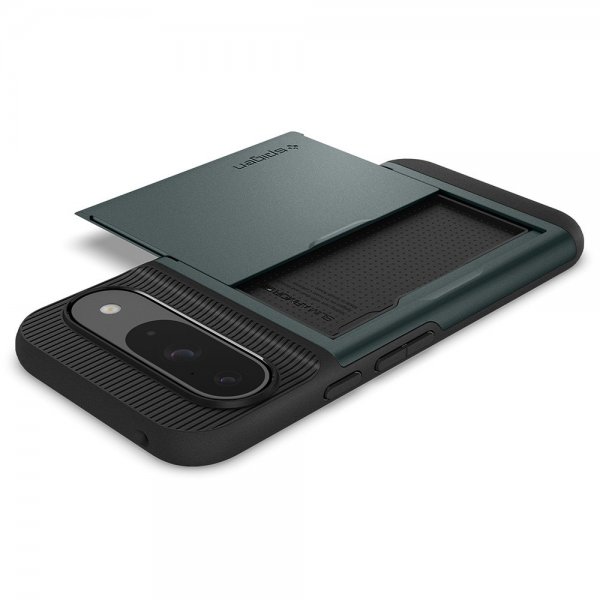 - Google Pixel 9/Pixel 9 Pro - Skal - Slim Armor CS - Abyss Green