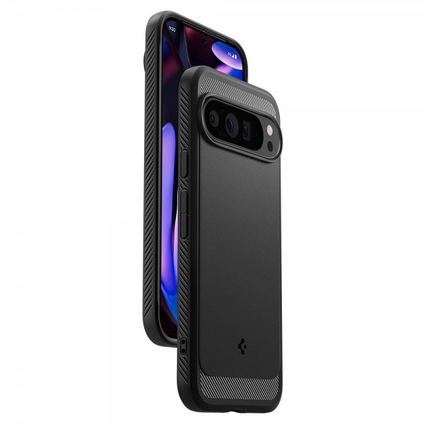 - Google Pixel 9 Pro XL - Skal - Rugged Armor - Matte Black
